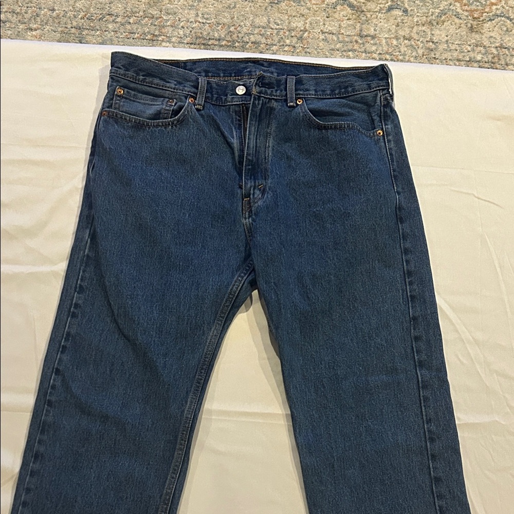 Levi's Dark Blue Straight Jeans